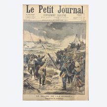 Еженедельное иллюстрированное приложение. Журнал "Le Petit Journal" № 532 «Le drame de "La Russie". Tentatives de sauvetage» («Драма парохода "Россия". Попытки спасения»). Франция, Париж 27 января 1901 г. 