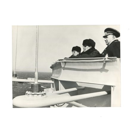№  5 Приезд Л.И. Брежнева во Владивосток. Фото 18,5 х 24 см. Ч/б. СССР 1974 г.