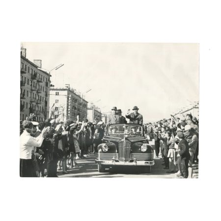 № 19 Приезд Л.И. Брежнева во Владивосток. Фото 18,5 х 24 см. Ч/б. СССР 1974 г.
