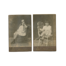 Фотография. Портреты мальчика и девочки (брат и сестра Ульские). Ф. Квар. Кронштадт, Российская империя, 1914 г.