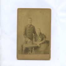 Шауман П. Крондштадт. Портрет мать и сын. 1898 г. 16,5 х 10,7 см