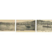 Панорама из 3 открыток "Владивосток" № 30, 31, 32  Ч/б. Фототипия Д. Харченко. Севастополь. Российская Империя до 1917 г.